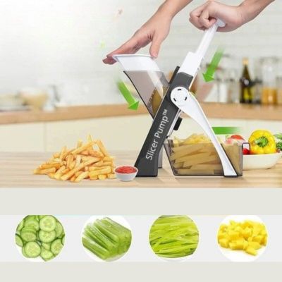 coupe-legume-slicer-pump-gris
