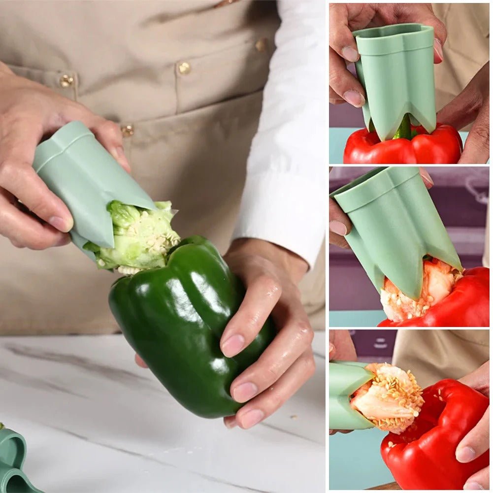 evideur-de-poivron-seed-et-poivron-vert
