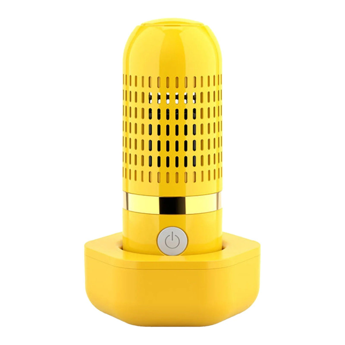 nettoyeur fruits et légumes jaune sur son socle