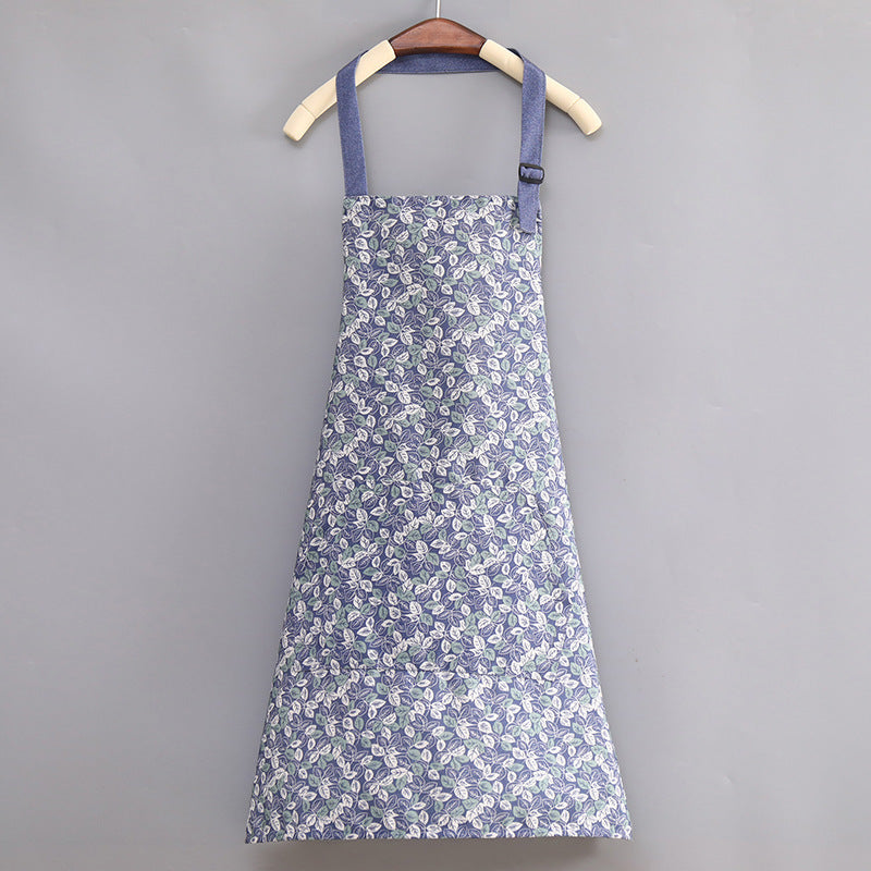 tablier-de-cuisine-feuilles-bleues