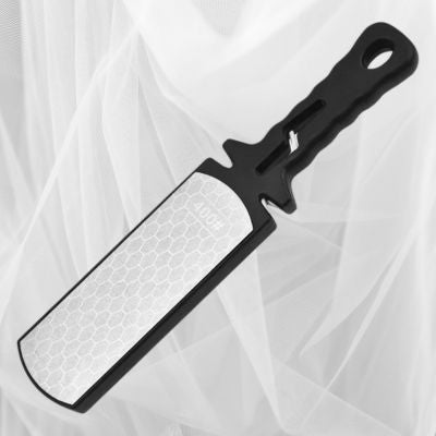 aiguiseur précision diamant présenté sur un fond blanc