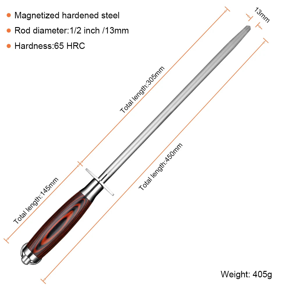Fusil à aiguiser | Diamant et Acier Carbone