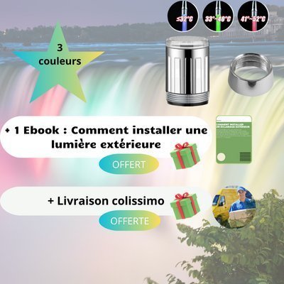 ACCESSOIRES MAISON - ROBINET LUMINEUX A LED | FLUXYLED™ - Jcpcook