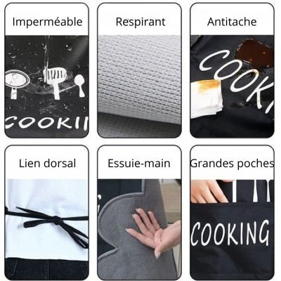 ACCESSOIRES MAISON - TABLIER DE CUISINE ETANCHE - Jcpcook