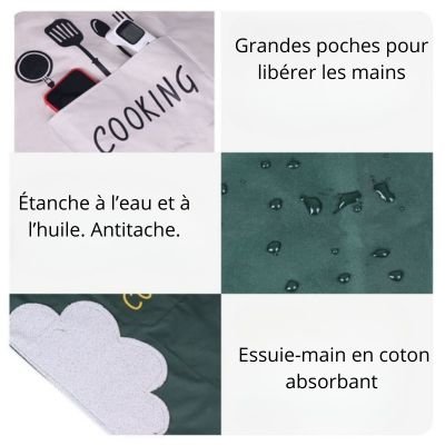 ACCESSOIRES MAISON - TABLIER DE CUISINE ETANCHE - Jcpcook