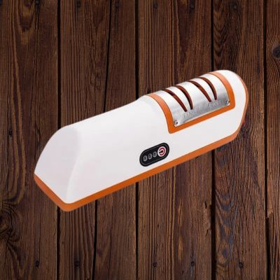 aiguiseur couteau électrique orange