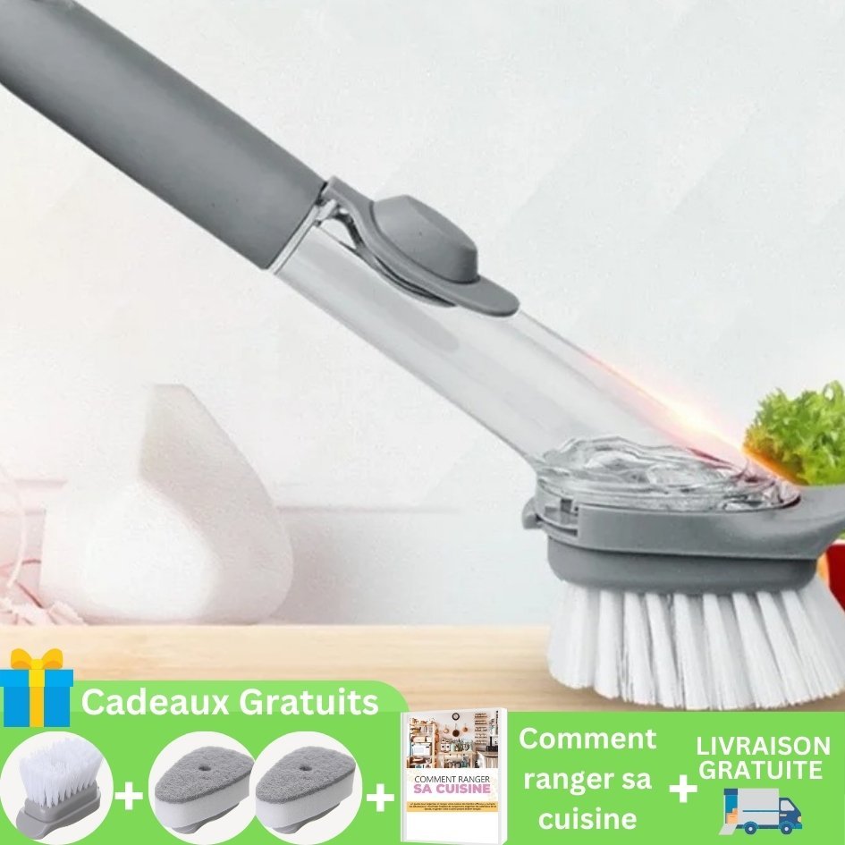 BROSSE VAISSELLE AVEC RÉSERVOIR | SCRUBIX™ - Jcpcook