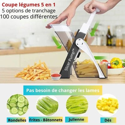 COUPE LÉGUMES MANUEL 5 en 1 | SLICER PUMP™ - Jcpcook