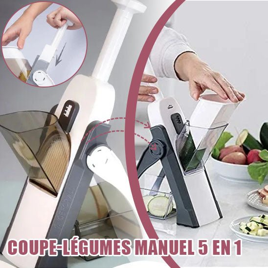 COUPE LÉGUMES MANUEL 5 en 1 | SLICER PUMP™ - Jcpcook