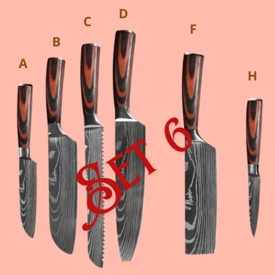 COUTEAU JAPONAIS - SET DE COUTEAUX DE CUISINE - Jcpcook