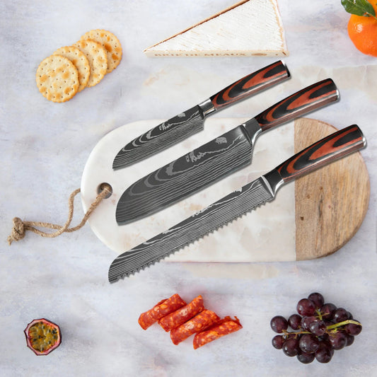 COUTEAU JAPONAIS - SET DE COUTEAUX DE CUISINE - Jcpcook