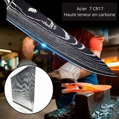 COUTEAU JAPONAIS - SET DE COUTEAUX DE CUISINE - Jcpcook