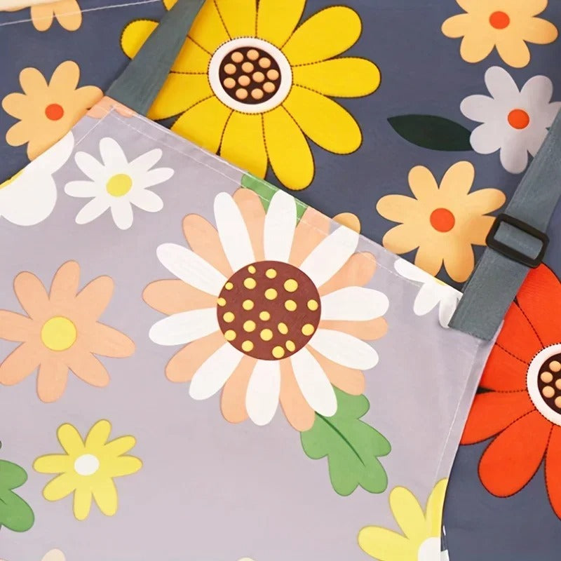 divers-dessins-de-tablier-de-cuisine-fleuri
