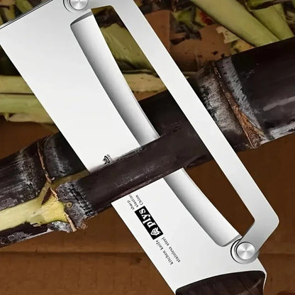 éplucheur à légumes épluchant une canne à sucre avec facilité