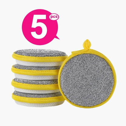 eponge-lavable-spongel-lot-de-5-jaune