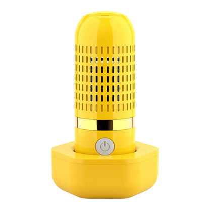 nettoyeur fruits et légumes jaune sur son socle