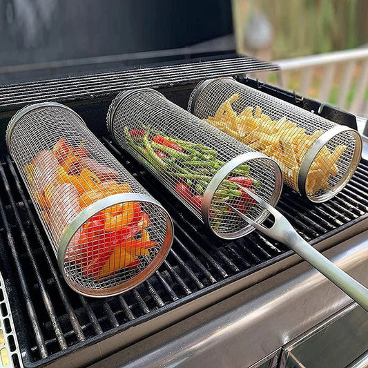 panier-grill-barbecue-cylindrogrill-pose-sur-le-barbecue