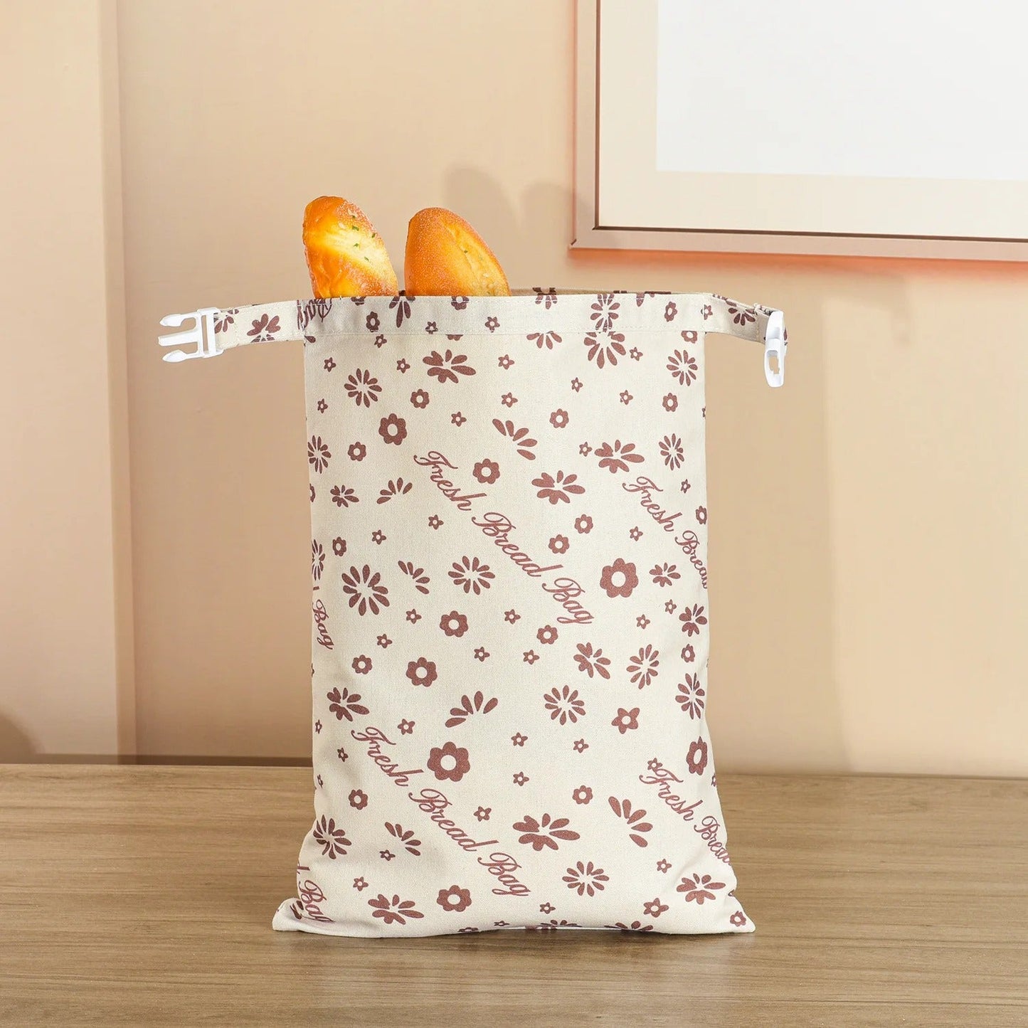 sac à pain french bread bag contenant deux baguettes