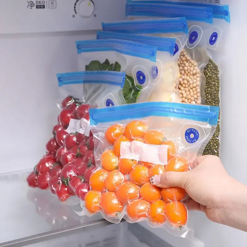 sac sous vide alimentaire dans le congélateur