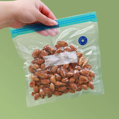 sac sous vide alimentaire rempli de pistaches