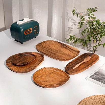 USTENSILE DE CUISINE EN BOIS - SERVICE ASSIETTE EN BOIS D'ACACIA | PLAKA™ - Jcpcook