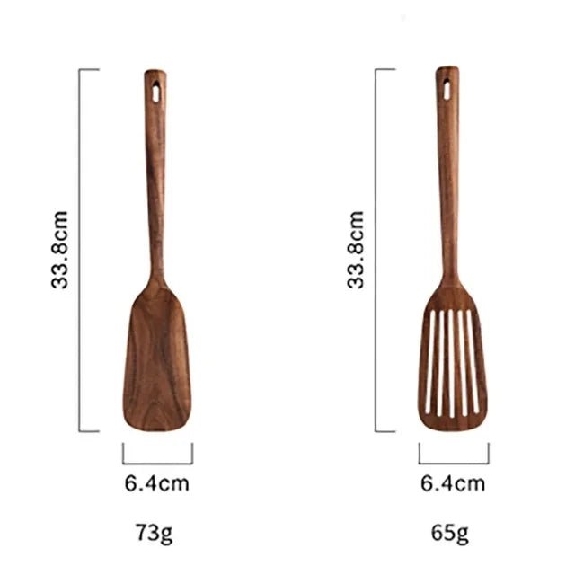 USTENSILE DE CUISINE EN BOIS - SPATULE CUISINE EN BOIS DE TECK - Jcpcook