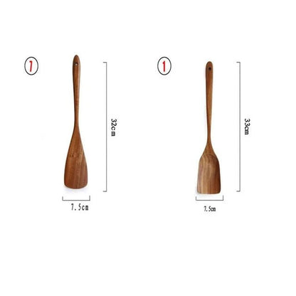 USTENSILE DE CUISINE EN BOIS - SPATULE CUISINE EN BOIS DE TECK - Jcpcook