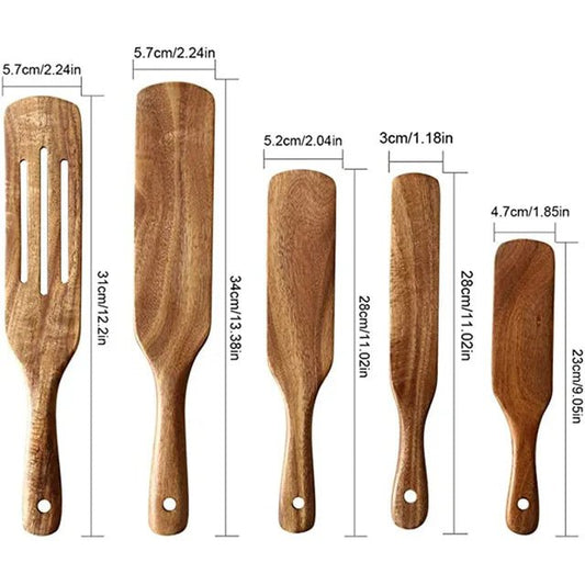 USTENSILE DE CUISINE EN BOIS - SPATULE CUISINE EN BOIS DE TECK - Jcpcook