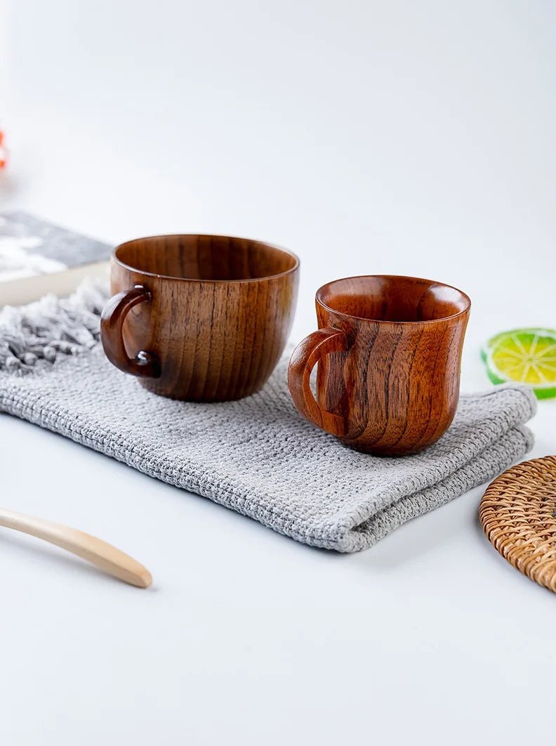 USTENSILE DE CUISINE EN BOIS - TASSES À CAFÉ ET TASSES À THÉ | KIKARA™ - Jcpcook