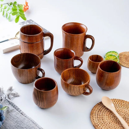 USTENSILE DE CUISINE EN BOIS - TASSES À CAFÉ ET TASSES À THÉ | KIKARA™ - Jcpcook