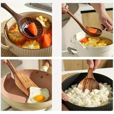 ustensiles-de-cuisine-en-teck-pour-differents-usages